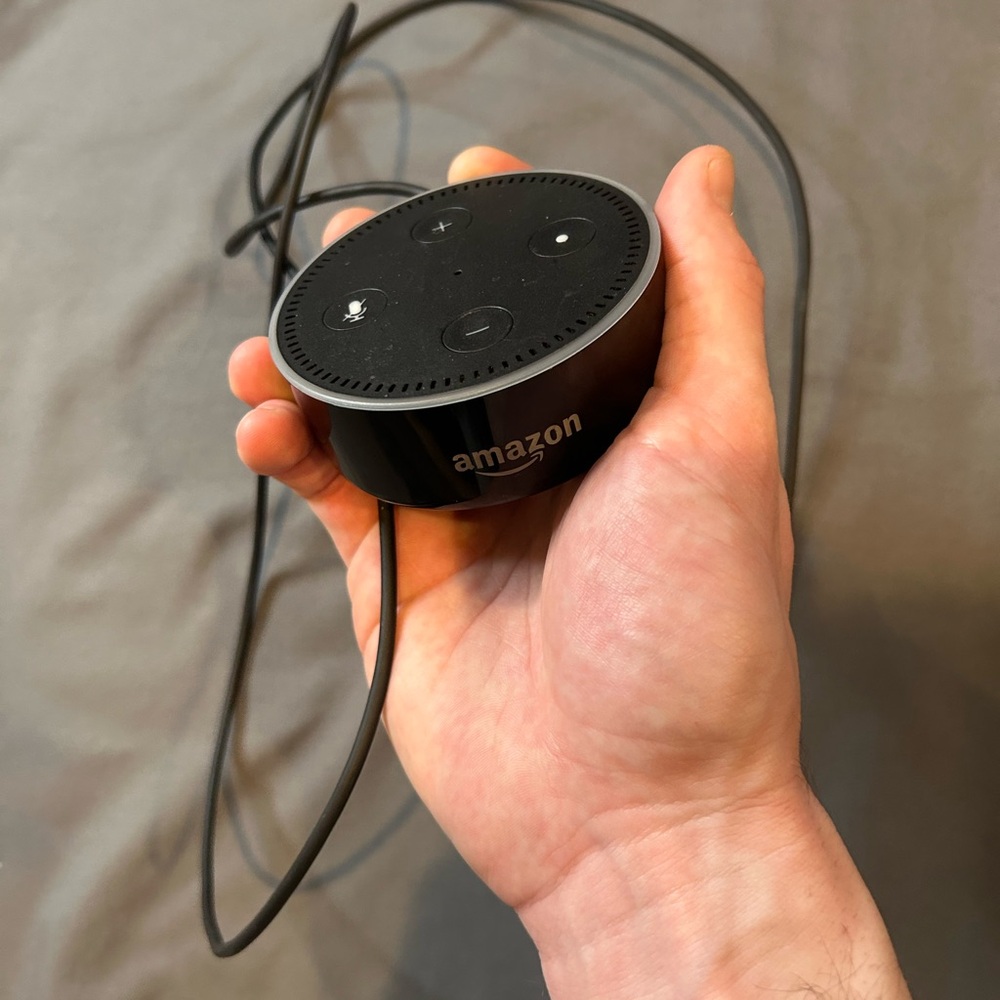 Amazon Black Echo Dot Power Base with Attached Cable (LIKE NEW) - Picture 5 of 10